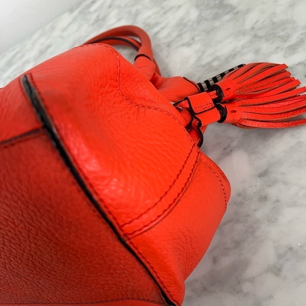 EUC Kate Spade New York Southport Ave Flame Pebble Leather Stevie Handbag - Picture 9 of 14